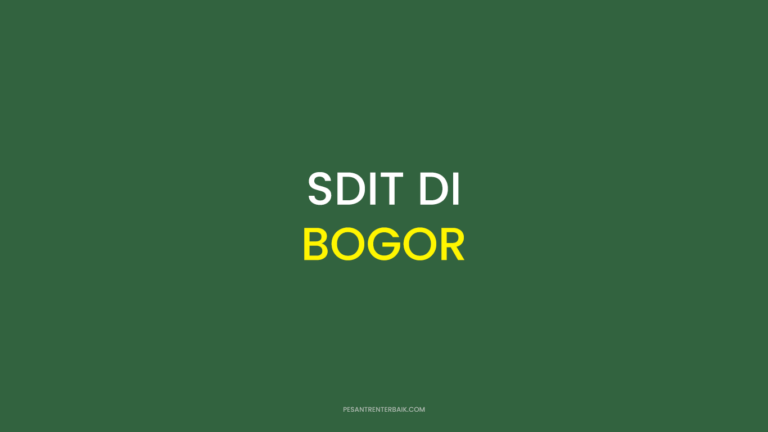 Rekomendasi SDIT di Bogor