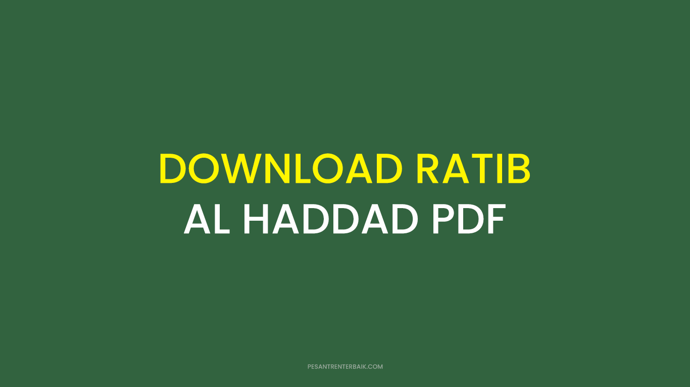 DOWNLOAD RATIB AL HADDAD PDF