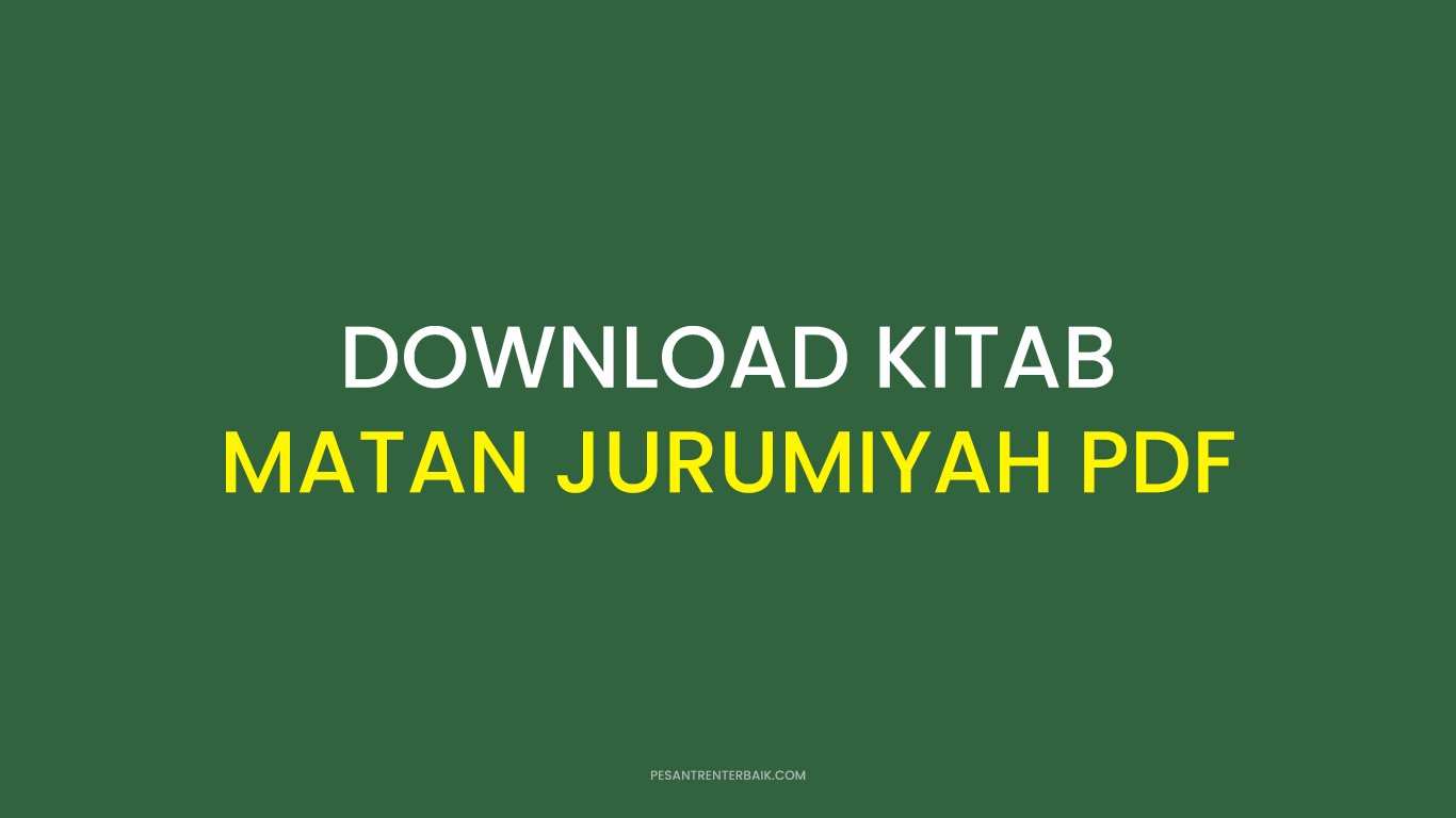 Download Kitab Matan Jurumiyah pdf